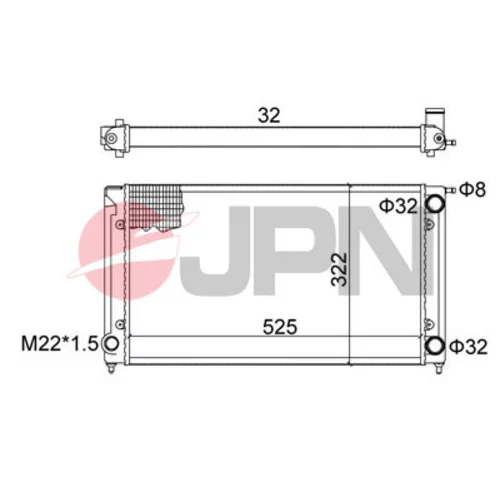 Chladič motora 60C9053-JPN - obr. 1