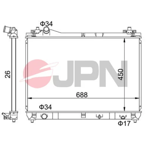 Chladič motora 60C9049-JPN - obr. 1