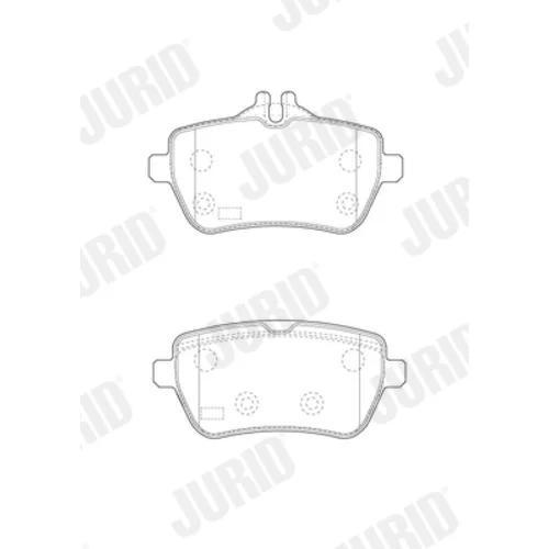 Sada brzdových platničiek kotúčovej brzdy 573451J /JURID/ - obr. 1