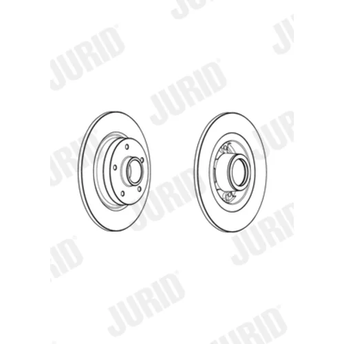 Brzdový kotúč 562981J-1 /JURID/ - obr. 1
