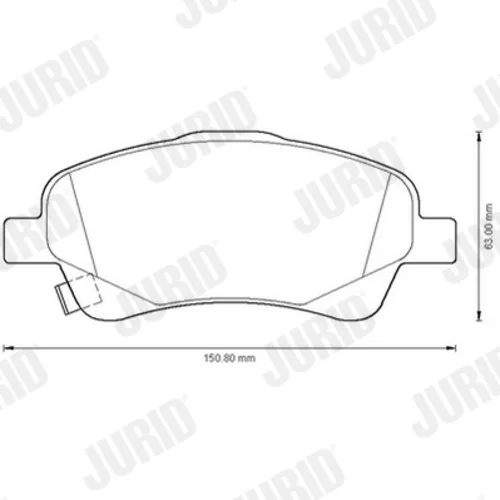 Sada brzdových platničiek kotúčovej brzdy 572485J /JURID/ - obr. 2