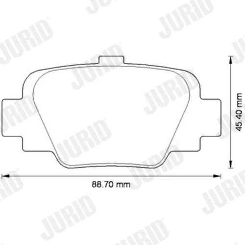 Sada brzdových platničiek kotúčovej brzdy 572568J /JURID/