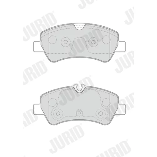 Sada brzdových platničiek kotúčovej brzdy 573434J /JURID/ - obr. 1