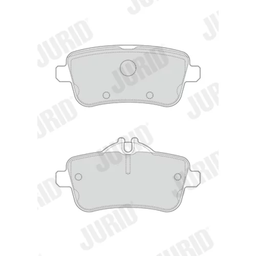 Sada brzdových platničiek kotúčovej brzdy 573458J /JURID/ - obr. 2