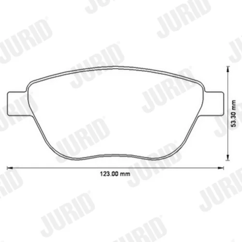 Sada brzdových platničiek kotúčovej brzdy 573204J /JURID/ - obr. 1