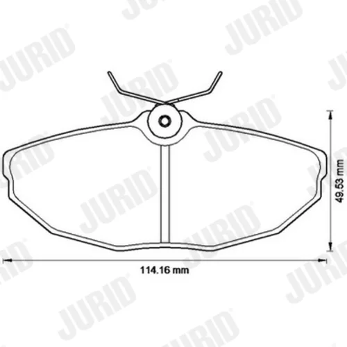 Sada brzdových platničiek kotúčovej brzdy JURID 573237JC