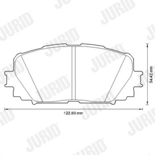 Sada brzdových platničiek kotúčovej brzdy 572594J /JURID/ - obr. 2