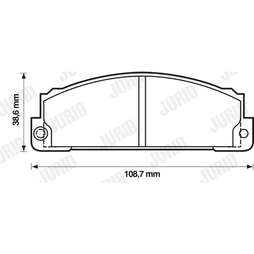 Sada brzdových platničiek kotúčovej brzdy 571362D /JURID/