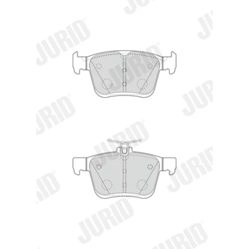 Sada brzdových platničiek kotúčovej brzdy 573409J /JURID/ - obr. 2