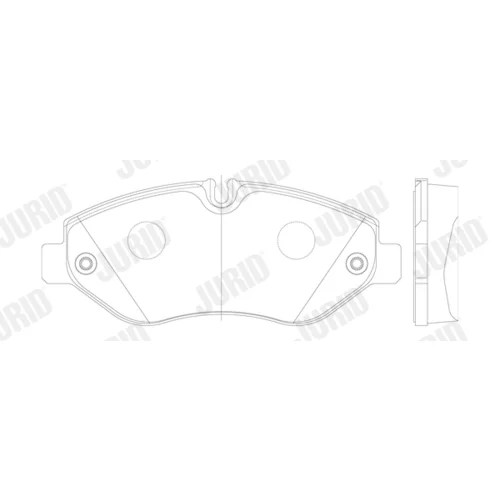 Sada brzdových platničiek kotúčovej brzdy 2922909560 /JURID/ - obr. 1