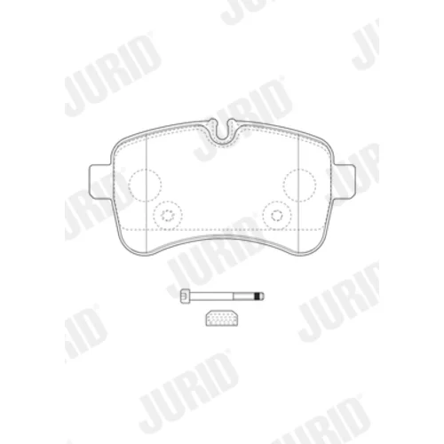 Sada brzdových platničiek kotúčovej brzdy 2923209560 /JURID/ - obr. 1