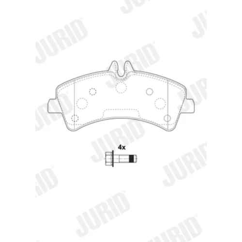 Sada brzdových platničiek kotúčovej brzdy 2921709560 /JURID/ - obr. 1