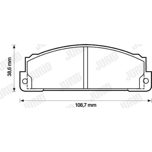 Sada brzdových platničiek kotúčovej brzdy 571463D /JURID/