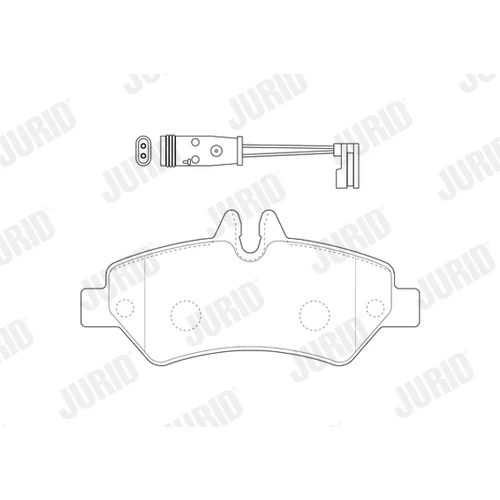 Sada brzdových platničiek kotúčovej brzdy 2919009561 /JURID/ - obr. 1