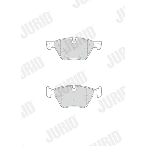 Sada brzdových platničiek kotúčovej brzdy 573364JC /JURID/ - obr. 2