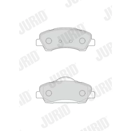 Sada brzdových platničiek kotúčovej brzdy 573461J /JURID/ - obr. 2