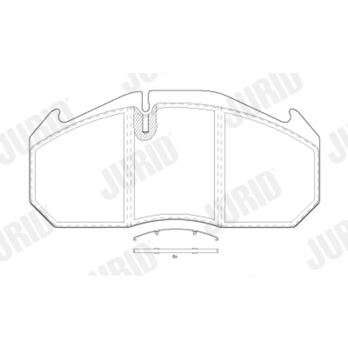 Sada brzdových platničiek kotúčovej brzdy 2903009560 /JURID/ - obr. 1