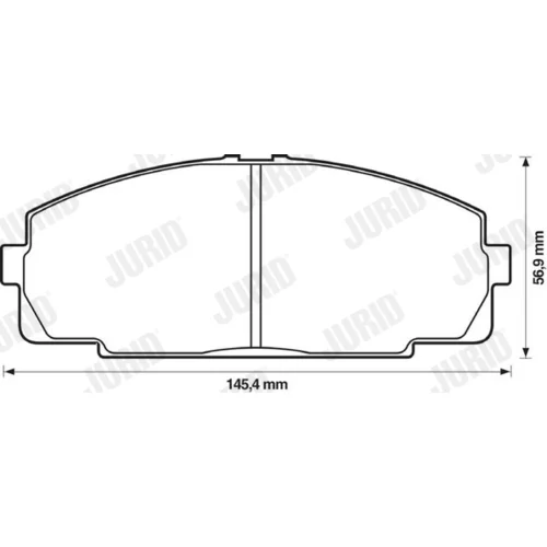 Sada brzdových platničiek kotúčovej brzdy 572367J /JURID/ - obr. 1