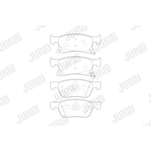 Sada brzdových platničiek kotúčovej brzdy 573701J /JURID/ - obr. 1
