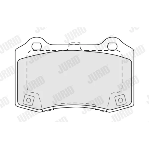 Sada brzdových platničiek kotúčovej brzdy 574096J /JURID/ - obr. 1