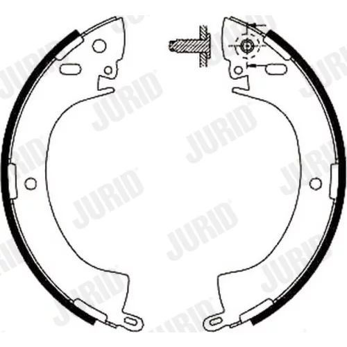 Sada brzdových čeľustí JURID 361374J