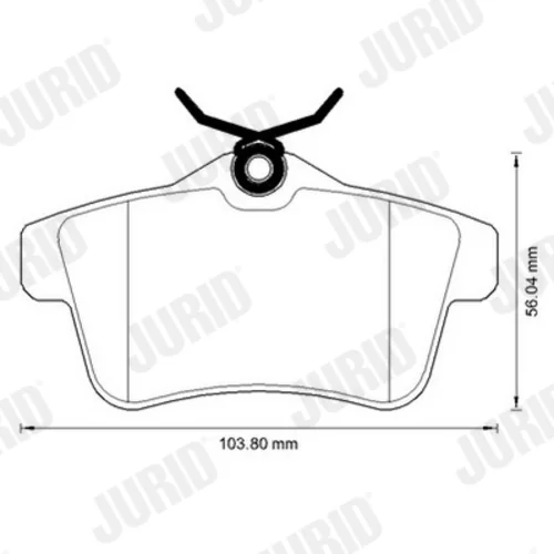 Sada brzdových platničiek kotúčovej brzdy 573315JC /JURID/ - obr. 1