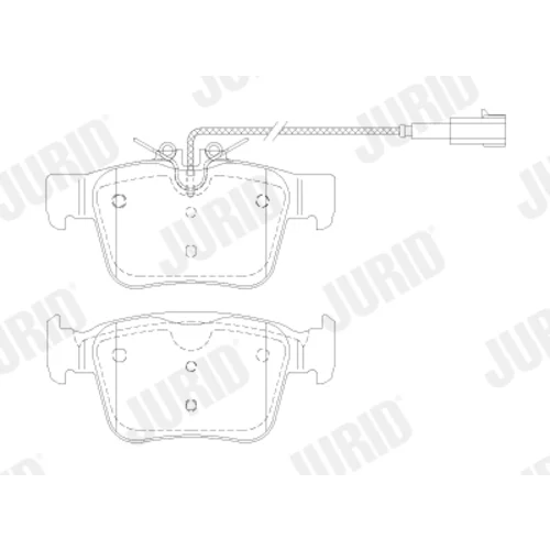 Sada brzdových platničiek kotúčovej brzdy 574013J /JURID/ - obr. 1
