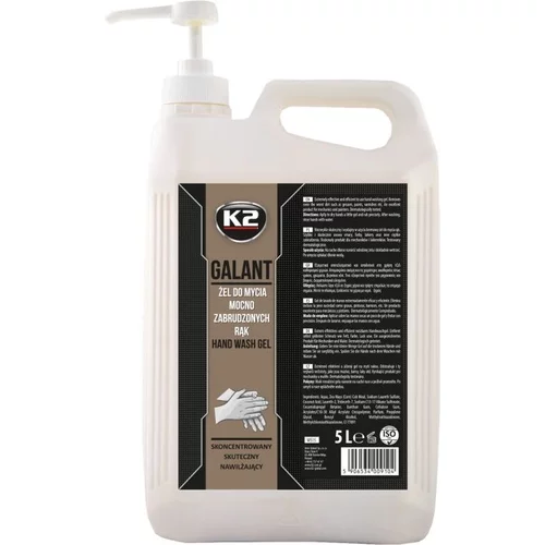 Gel na umývanie rúk K2 GALANT s pumpičkou 5L