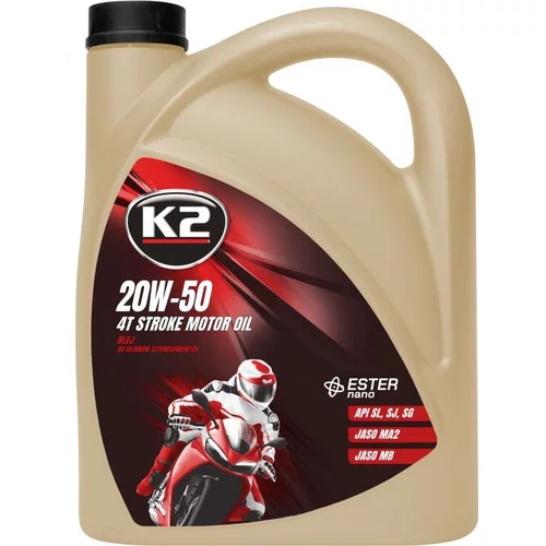 Motorový olej K2 20W-50 4T STROKE MOTOR OIL 4L