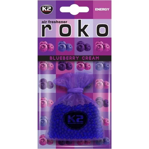 Vôňa do auta K2 ROKO BLUEBERRY CREAM 20g
