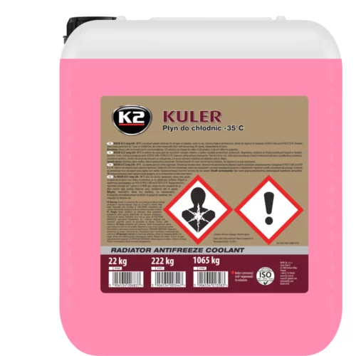 Nemrznúca kvapalina do chladiča K2 Kuler G12 / G12+ ČERVENÁ 22kg