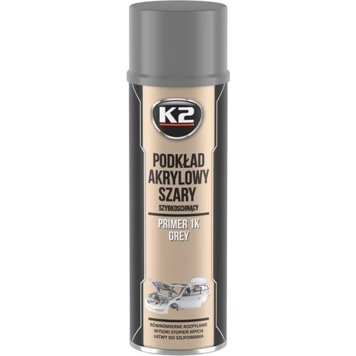 K2 RÝCHLOSCHNÚCA AKRYLOVÁ PODKLADOVÁ FARBA SIVÁ 500 ML