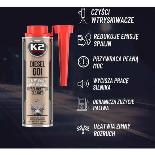 Aditívum do nafty DIESEL GO! 250ml /K2/ - obr. 3