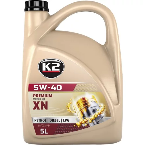 Motorový olej K2 TEXAR 5W40 TD 5L