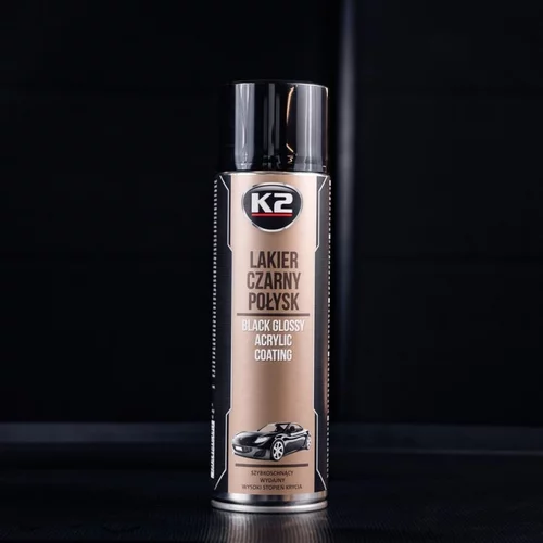 AKRYLOVÝ LAK ČIERNA LESK 500 ML /K2/ - obr. 1
