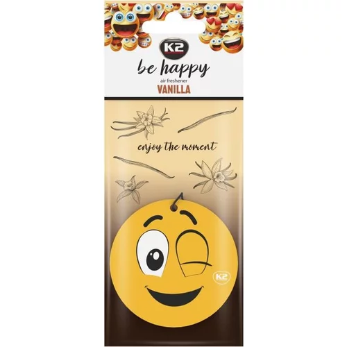 Voňa do auta K2 BE HAPPY VANILLA