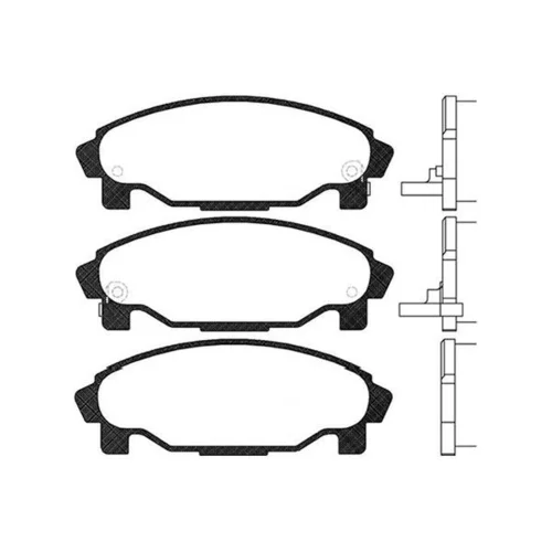 Sada brzdových platničiek kotúčovej brzdy KAVO PARTS BP-1509