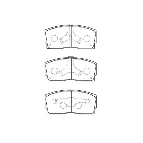 Sada brzdových platničiek kotúčovej brzdy BP-1517 (KAVO PARTS)