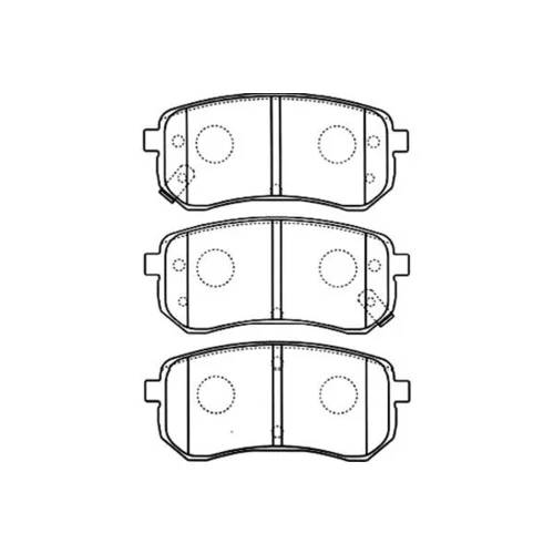 Sada brzdových platničiek kotúčovej brzdy KAVO PARTS BP-4014
