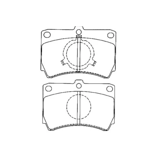 Sada brzdových platničiek kotúčovej brzdy KAVO PARTS BP-4549