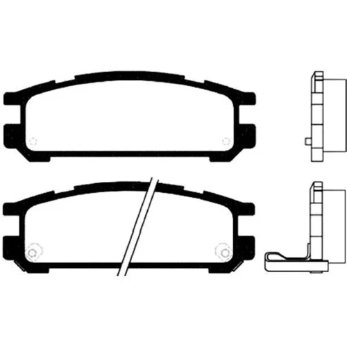 Sada brzdových platničiek kotúčovej brzdy KAVO PARTS BP-8012