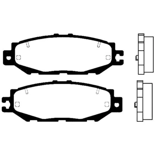 Sada brzdových platničiek kotúčovej brzdy KAVO PARTS BP-9057