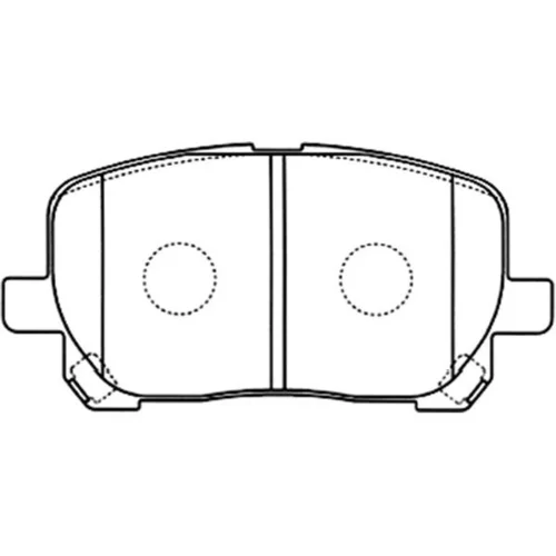 Sada brzdových platničiek kotúčovej brzdy KAVO PARTS BP-9087