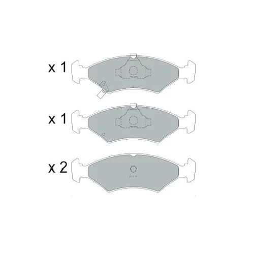Sada brzdových platničiek kotúčovej brzdy KAVO PARTS KBP-4026