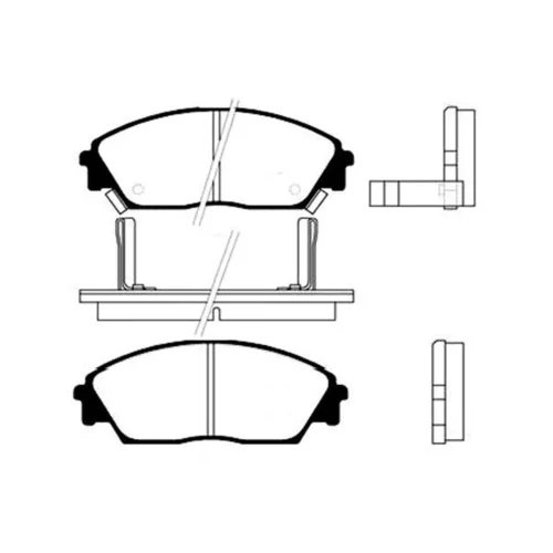 Sada brzdových platničiek kotúčovej brzdy KAVO PARTS BP-2011