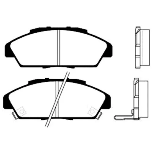 Sada brzdových platničiek kotúčovej brzdy KAVO PARTS BP-2015