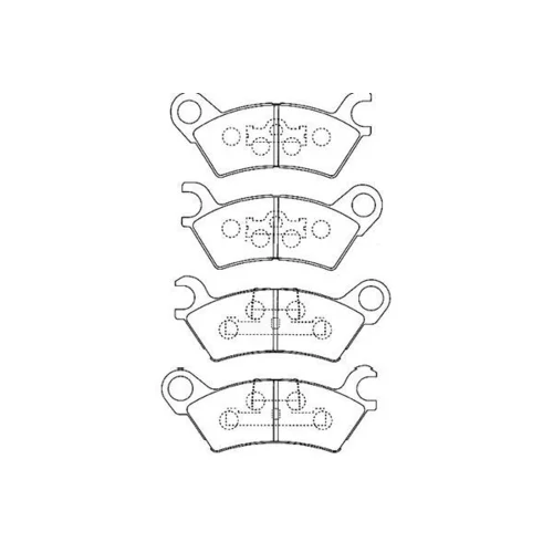Sada brzdových platničiek kotúčovej brzdy KAVO PARTS BP-4547