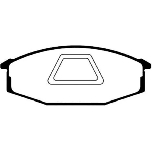 Sada brzdových platničiek kotúčovej brzdy KAVO PARTS BP-6534