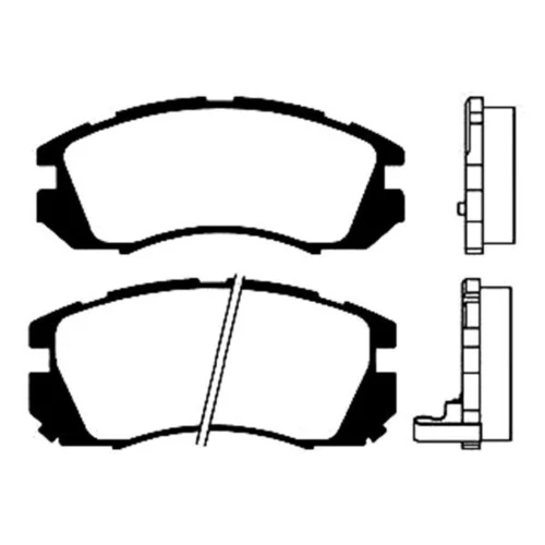 Sada brzdových platničiek kotúčovej brzdy KAVO PARTS BP-8005