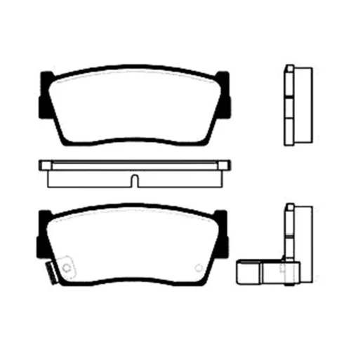 Sada brzdových platničiek kotúčovej brzdy KAVO PARTS BP-8505